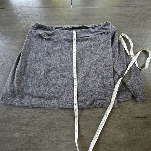Quince Womens Gray Athletic Skort Built-In Shorts Size L Stretch Pickleball - Picture 6 of 7